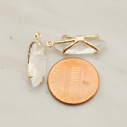 Marquise Framed Glass Pendant, 1 Pc (FS.315)