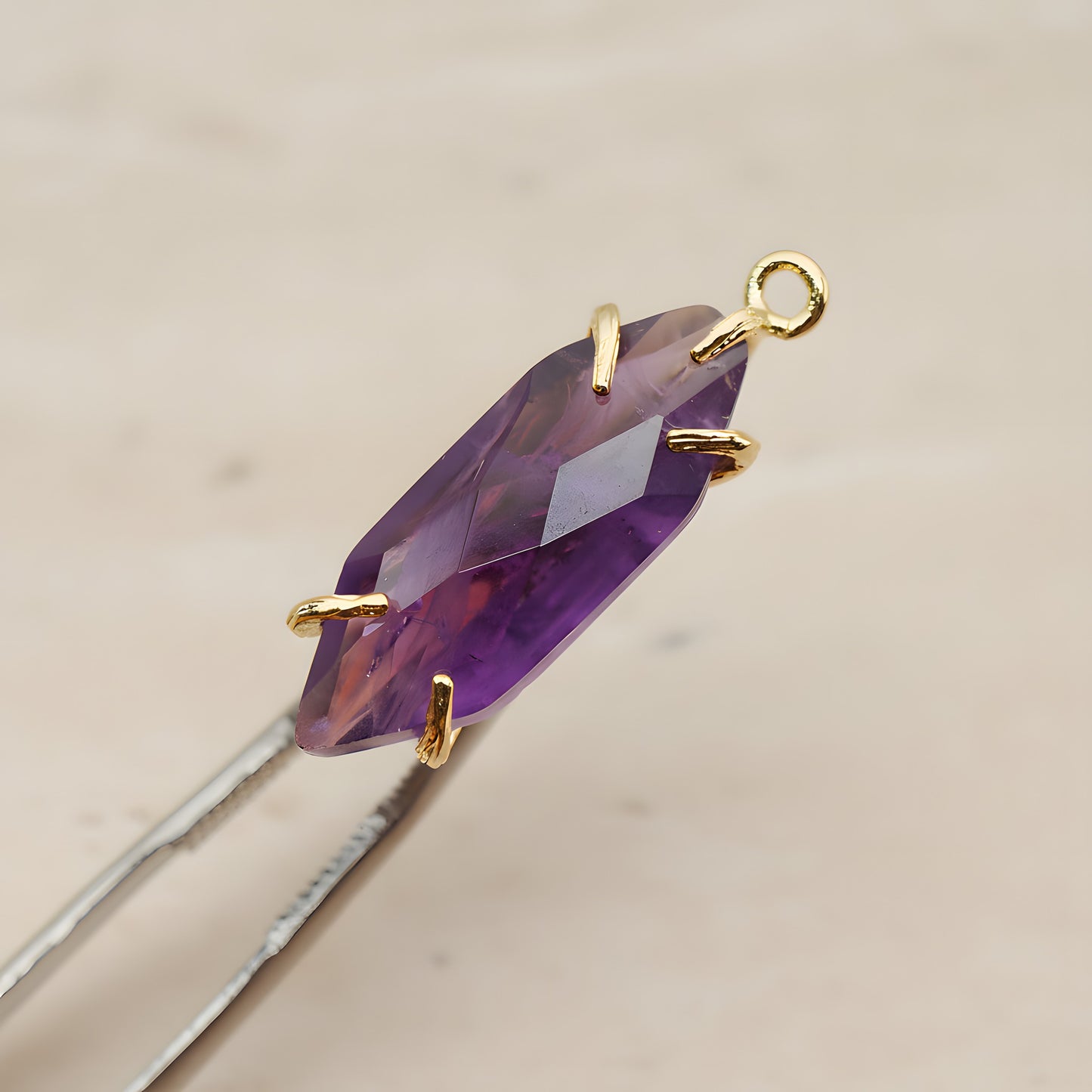 Marquise Framed Glass Pendant, 1 Pc (FS.315)