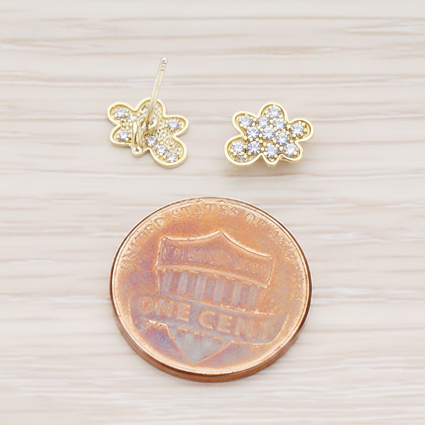 Mini Cloud Ear Post, 2 Pc (ER.045)