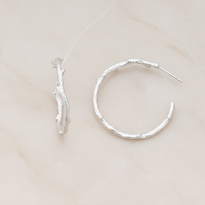 Simple Tree Branch Round Ear Post, 2 Pc (ER.085)