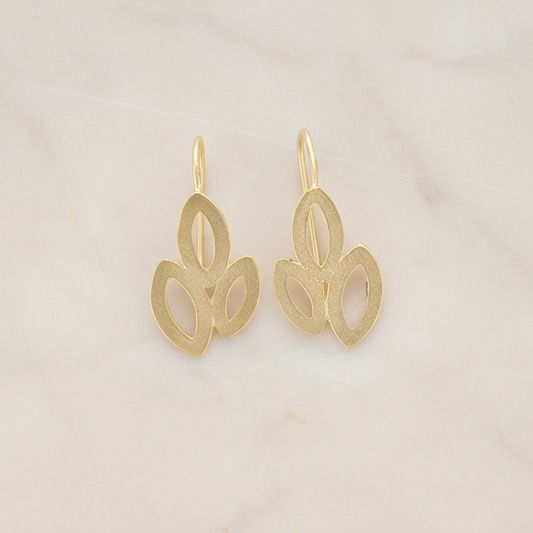 Triple Leaves Earwire, 2 Pc (ER.091)