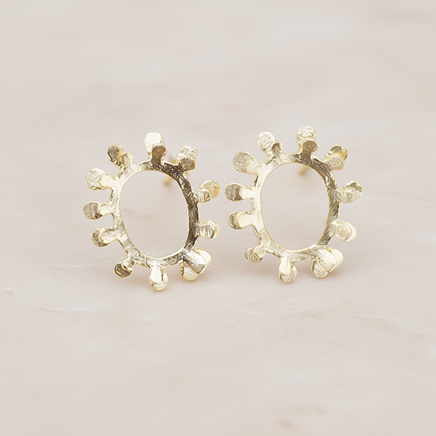 Oval Sun Ear Post, 2 Pc (ER.280)