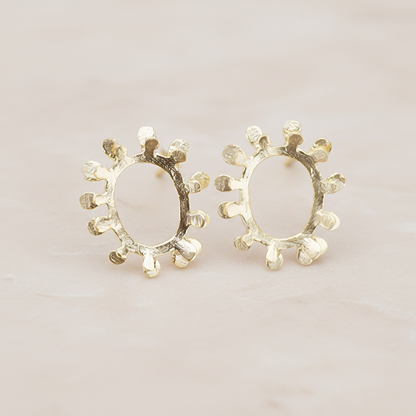 Oval Sun Ear Post, 2 Pc (ER.280)
