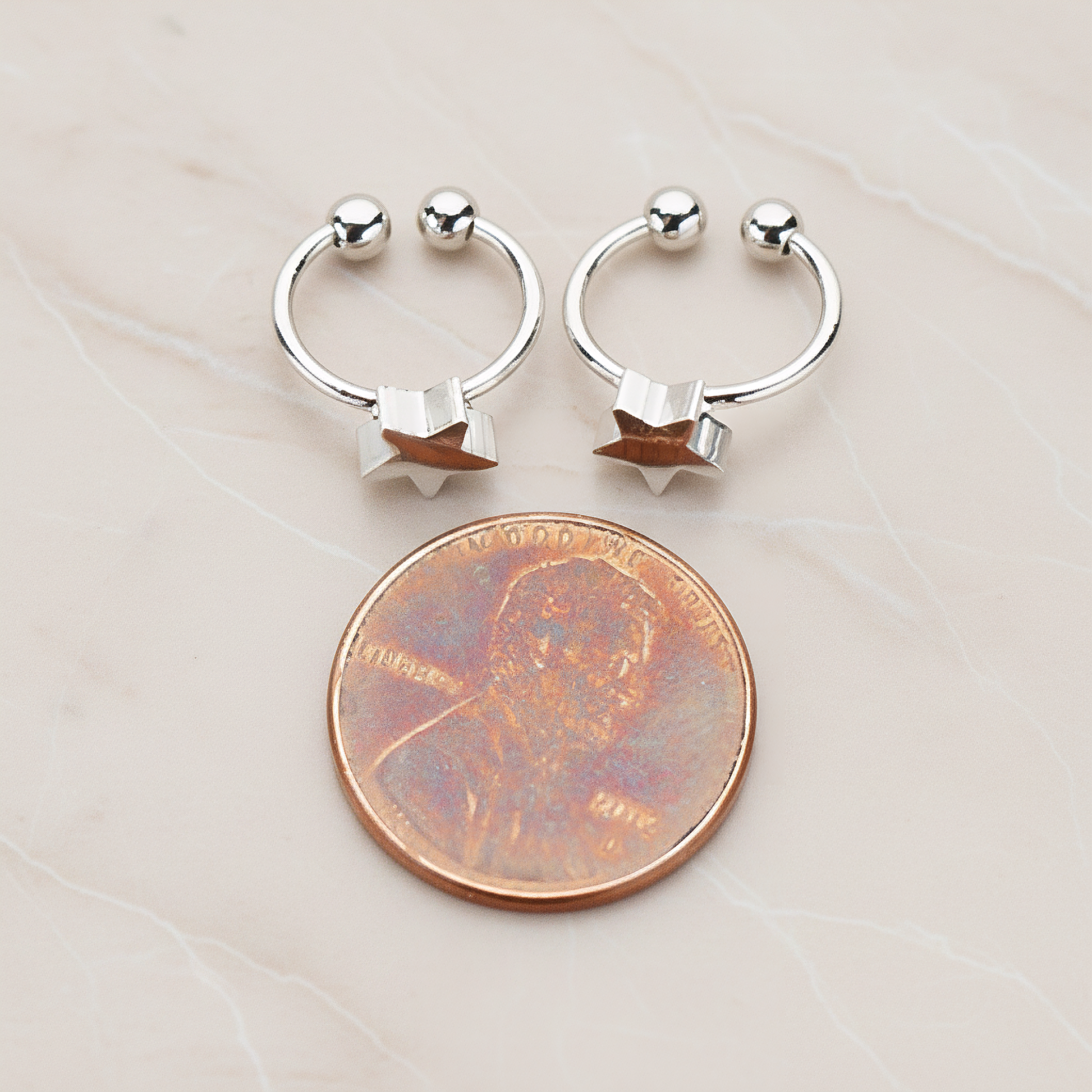 Mini Star Ear Cuff, 2 Pc - detail view 2 (ER.281)