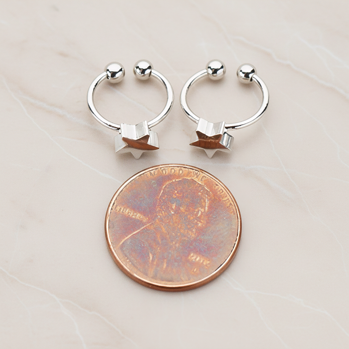Mini Star Ear Cuff, 2 Pc - detail view 2 (ER.281)
