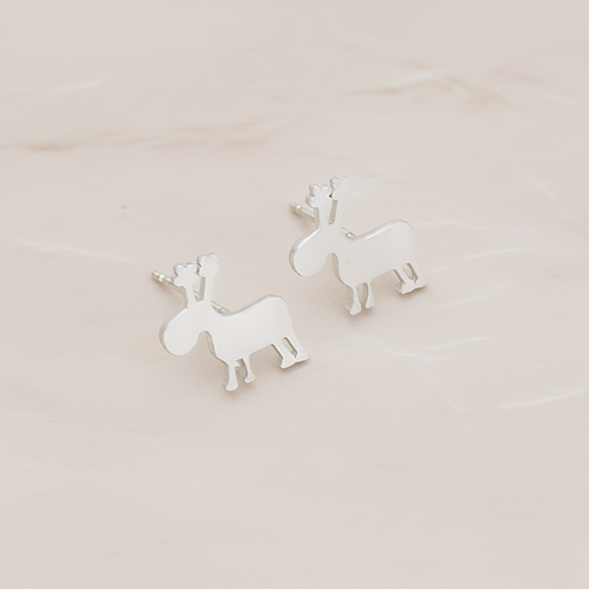 Round Rudolph Ear Post, 2 Pc (ER.297)