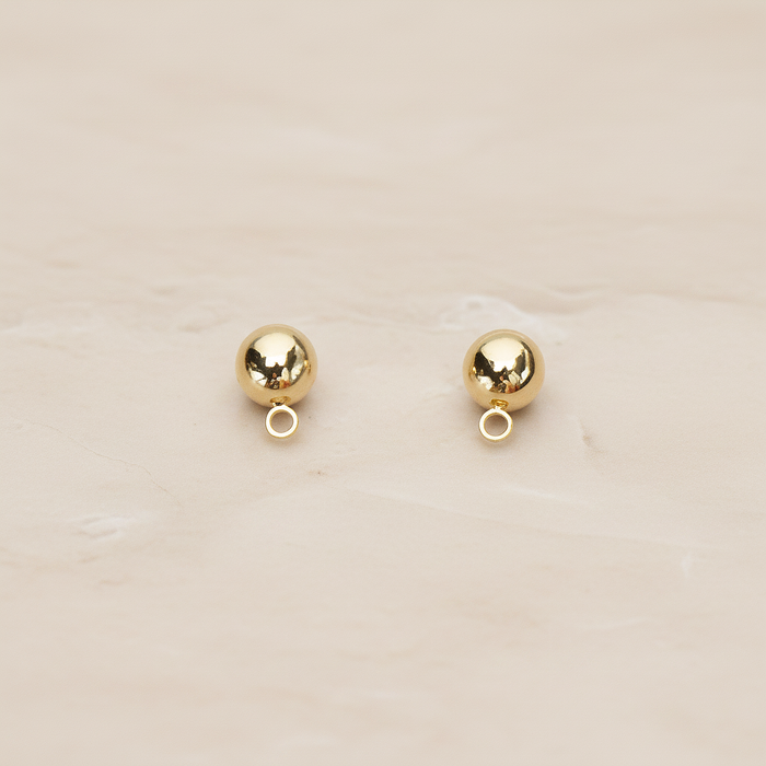 5mm Round Ball Ear Post, 2 Pc (ER.362)