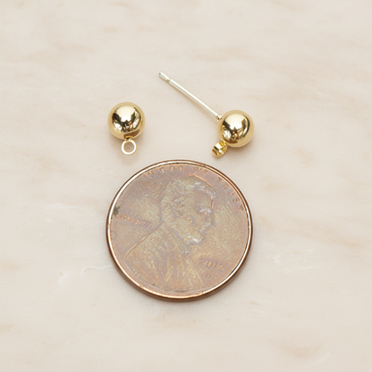 5mm Round Ball Ear Post, 2 Pc (ER.362)