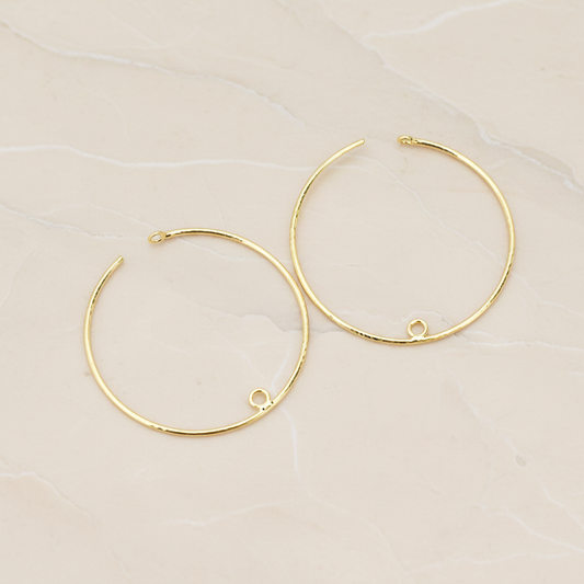 30 mm Ear Hoop with End Loop Ear Post, 2 Pc (ER.376)