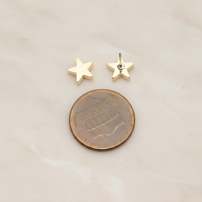 Simple Mini Star Ear Post, 2 Pc - detail view 1 (ER.397)