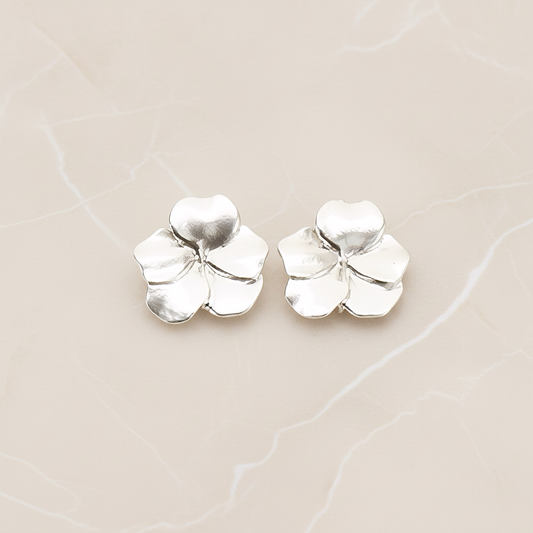Five Petal Flower Ear Post, 2 Pc (ER.435)
