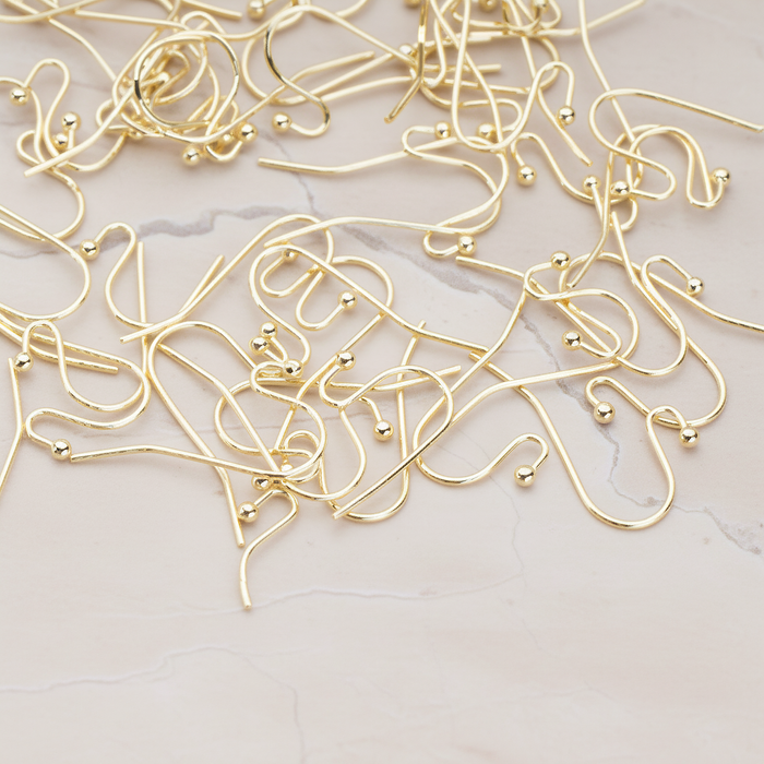 Ball End French Earwire, 10 Pc (ER.652)