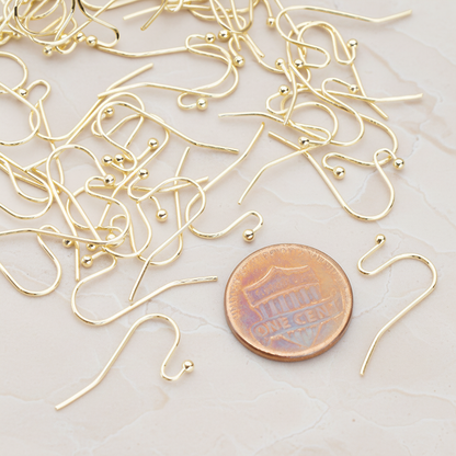 Ball End French Earwire, 10 Pc (ER.652)