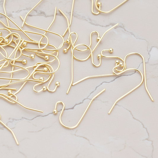 Ball End French Earwire, 10 Pc (ER.652)