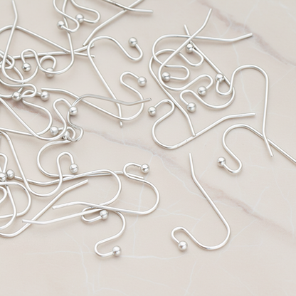 Ball End French Earwire, 10 Pc (ER.652)