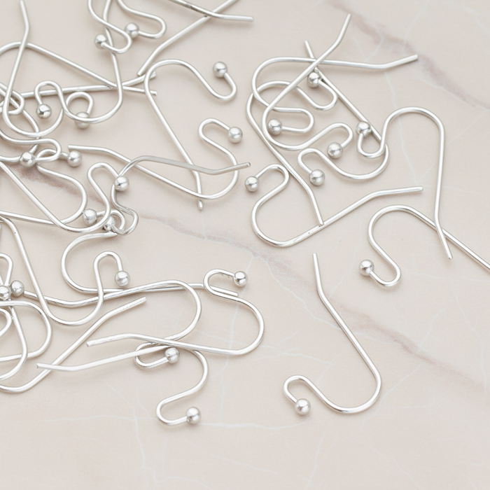 Ball End French Earwire, 10 Pc (ER.652)