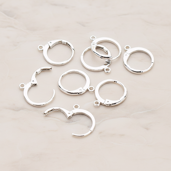 Round Leverback One-Touch Ear Hoop, 6 Pc (ER.657)
