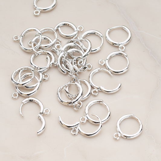 Round Leverback One-Touch Ear Hoop, 6 Pc (ER.657)
