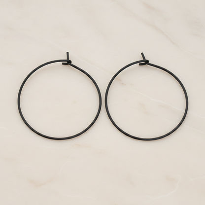 30mm Hoop Earwire, 6 Pc (ER.660)