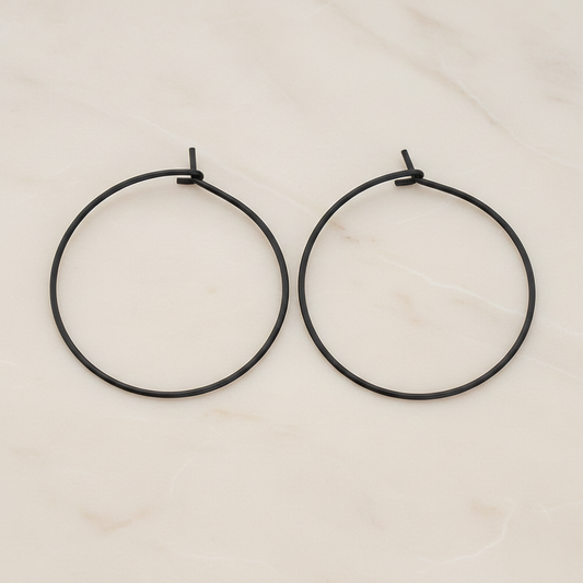 30mm Hoop Earwire, 6 Pc (ER.660)