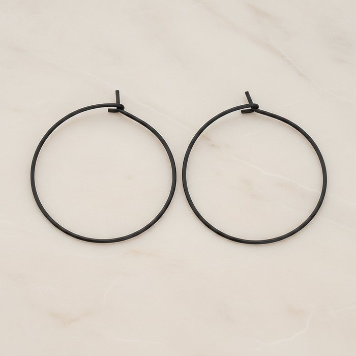 30mm Hoop Earwire, 6 Pc (ER.660)