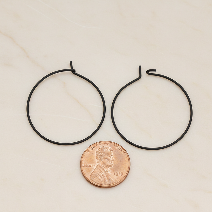 30mm Hoop Earwire, 6 Pc (ER.660)