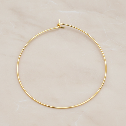 50mm Hoop Earwire, 6 Pc (ER.661)