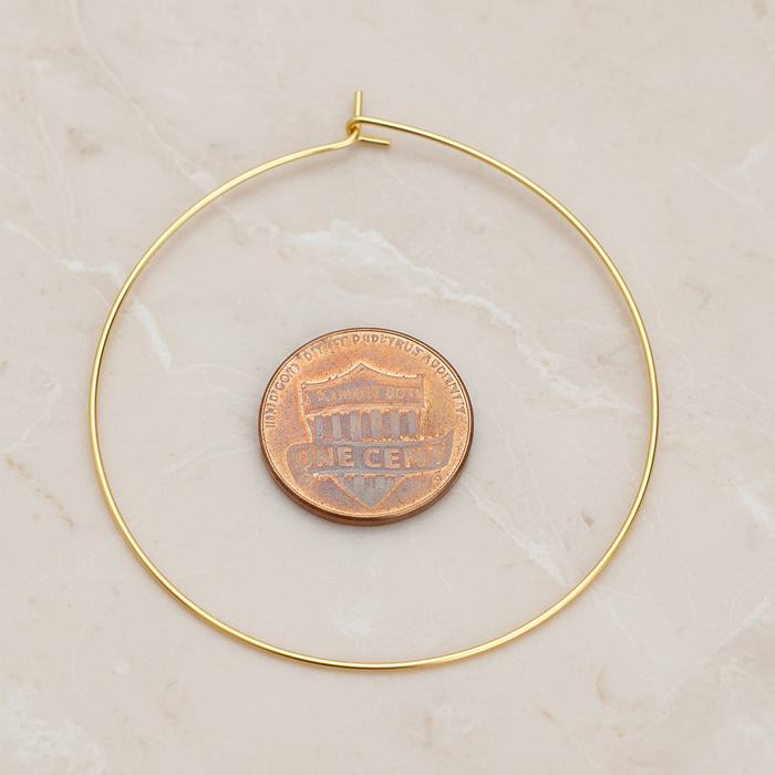 50mm Hoop Earwire, 6 Pc (ER.661)