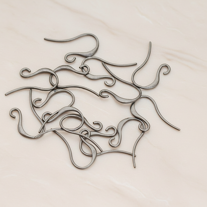 Long Curved French Ear Wire, 6 Pc (ER.665)