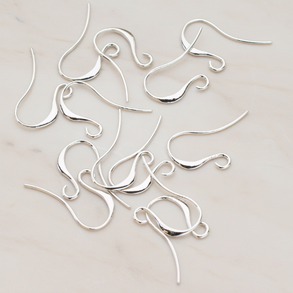 Long Curved French Ear Wire, 6 Pc (ER.665)