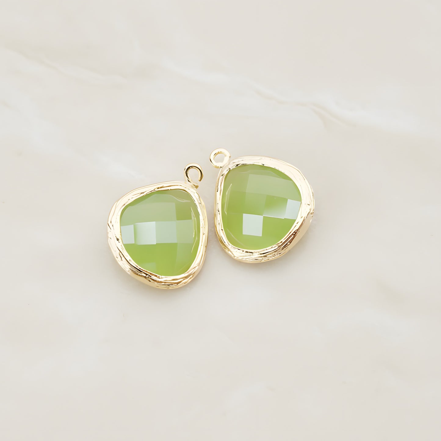 Organic Framed Glass Pendant, 2 Pc (FS.060)