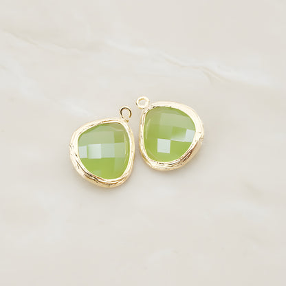 Organic Framed Glass Pendant, 2 Pc (FS.060)