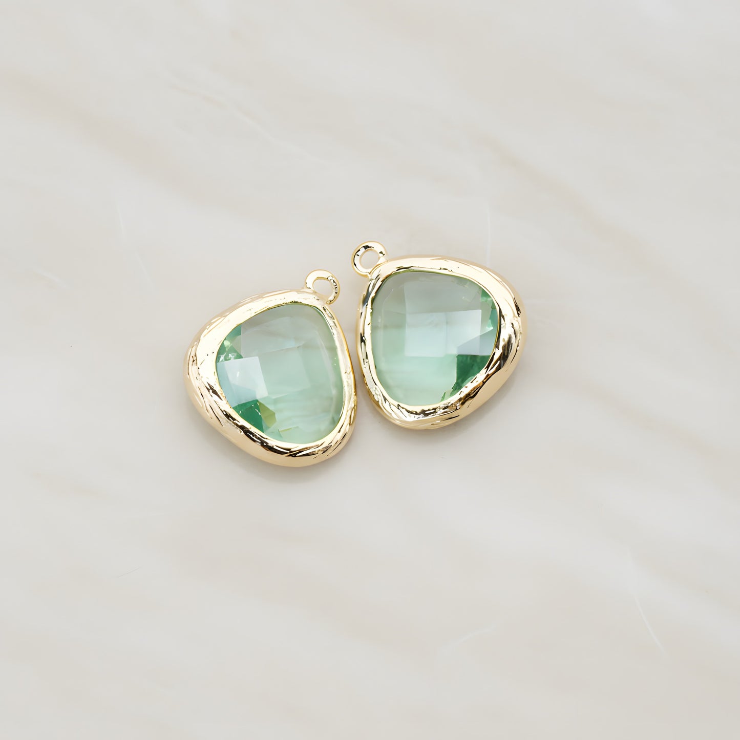 Organic Framed Glass Pendant, 2 Pc (FS.060)