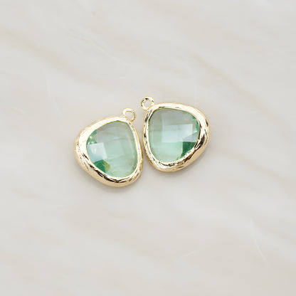Organic Framed Glass Pendant, 2 Pc (FS.060)