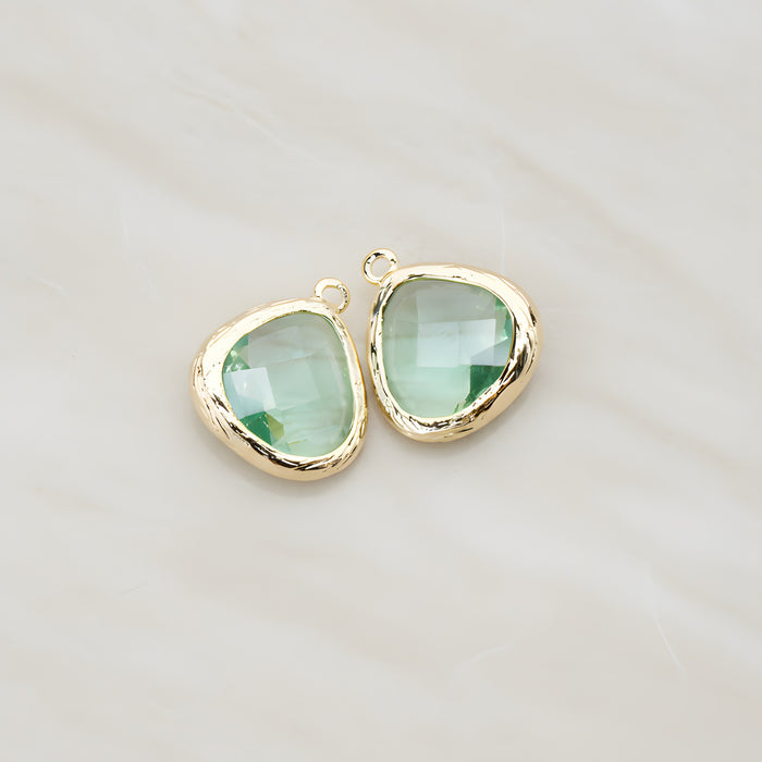 Organic Framed Glass Pendant, 2 Pc (FS.060)