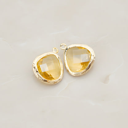 Organic Framed Glass Pendant, 2 Pc (FS.060)