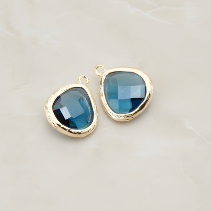 Organic Framed Glass Pendant, 2 Pc (FS.060)