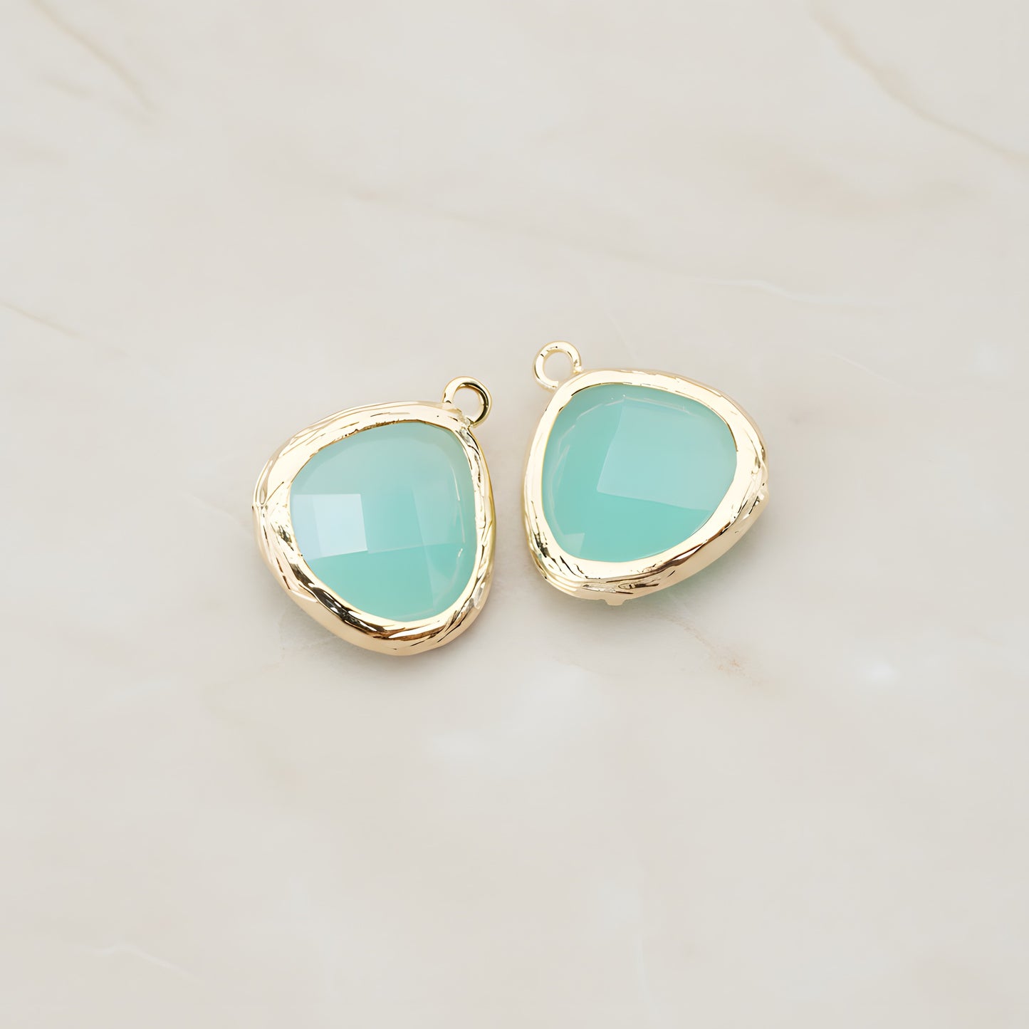 Organic Framed Glass Pendant, 2 Pc (FS.060)