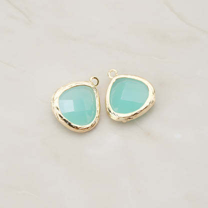 Organic Framed Glass Pendant, 2 Pc (FS.060)