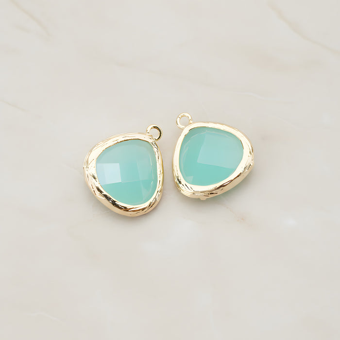 Organic Framed Glass Pendant, 2 Pc (FS.060)