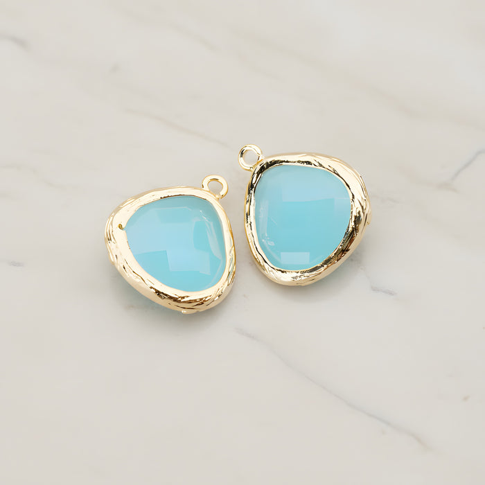 Organic Framed Glass Pendant, 2 Pc (FS.060)