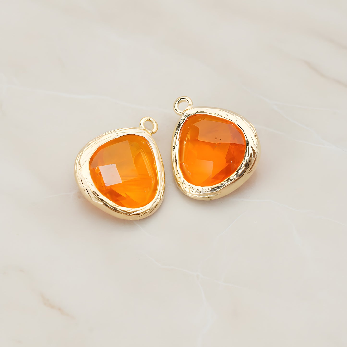 Organic Framed Glass Pendant, 2 Pc (FS.060)