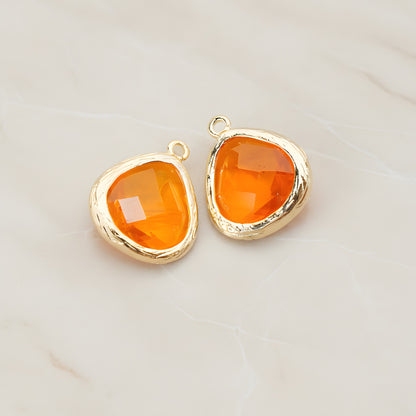 Organic Framed Glass Pendant, 2 Pc (FS.060)