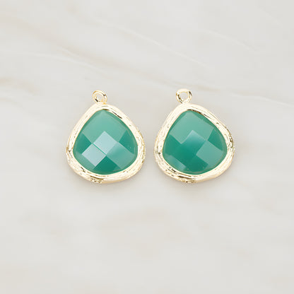 Organic Framed Glass Pendant, 2 Pc (FS.060)