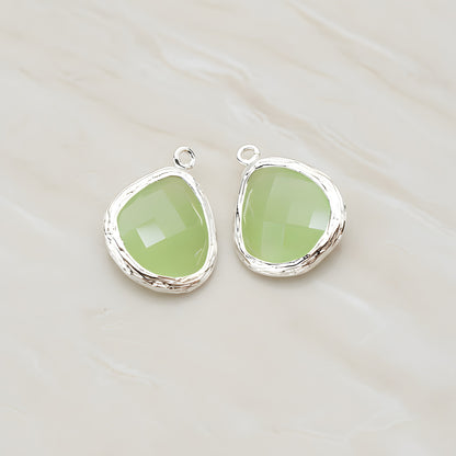 Organic Framed Glass Pendant, 2 Pc (FS.060)