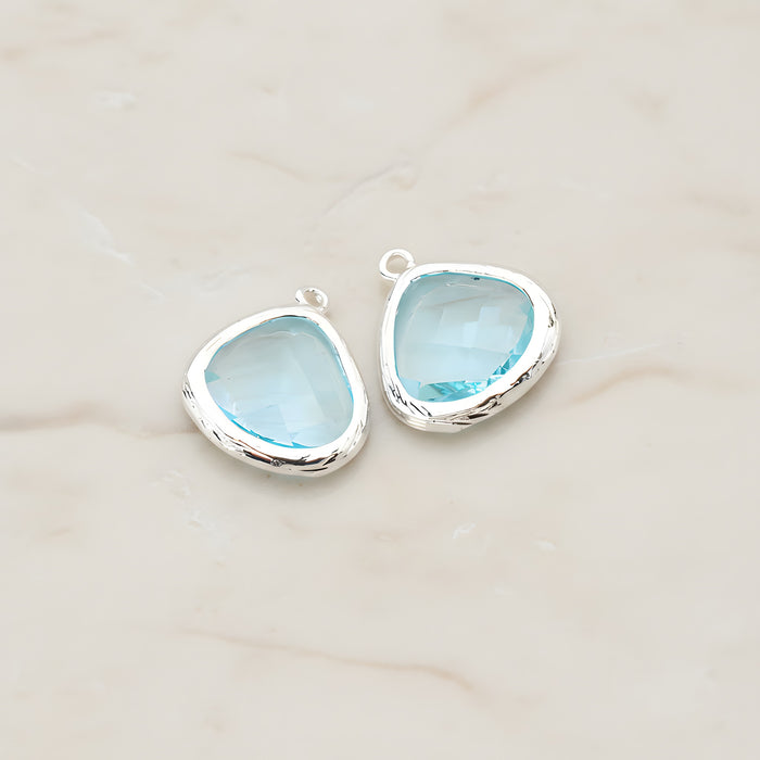 Organic Framed Glass Pendant, 2 Pc (FS.060)