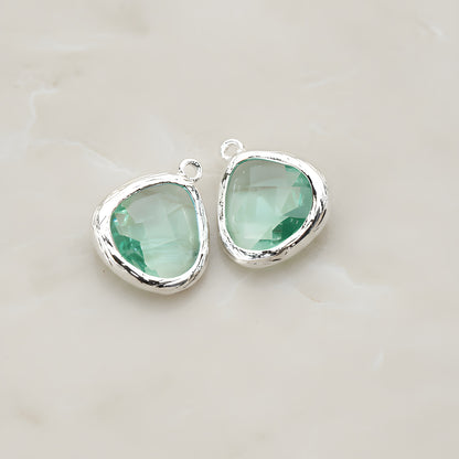 Organic Framed Glass Pendant, 2 Pc (FS.060)