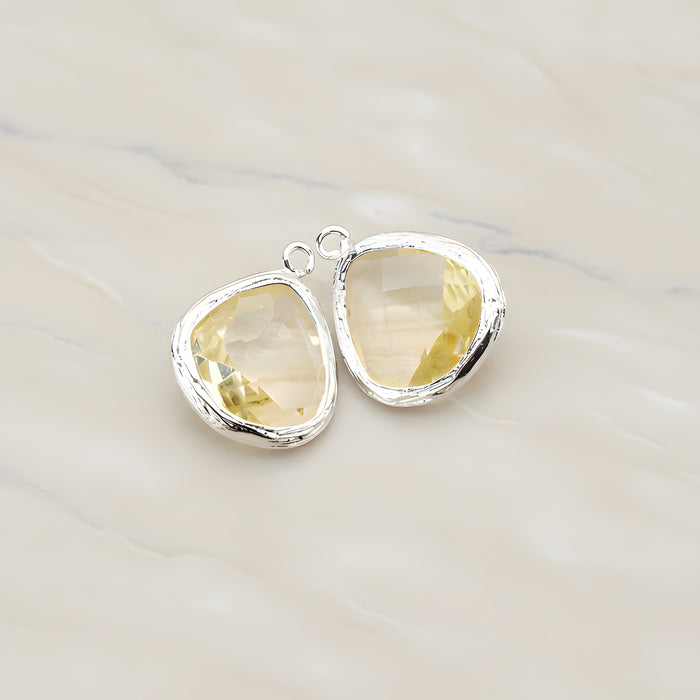 Organic Framed Glass Pendant, 2 Pc (FS.060)