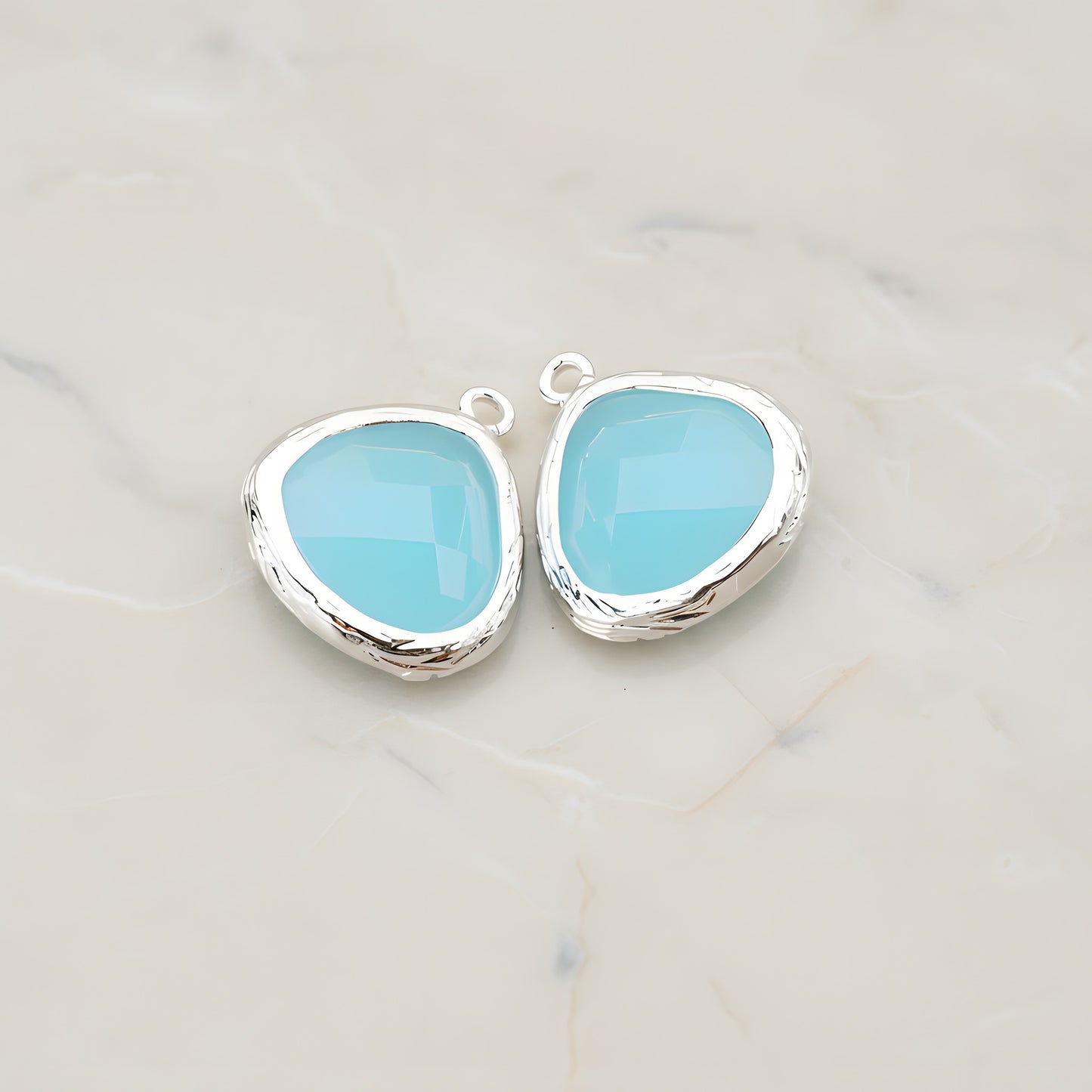 Organic Framed Glass Pendant, 2 Pc (FS.060)