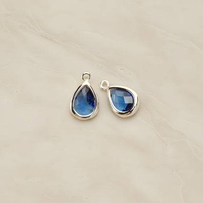 Teardrop Framed Glass Pendant, 2 Pc (FS.129)